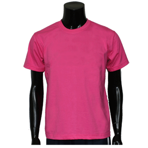 순면라운드 티셔츠(핑크)